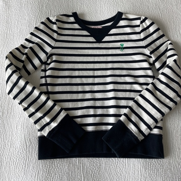 Juicy Couture Tops - Juicy couture striped crew neck sweatshirt